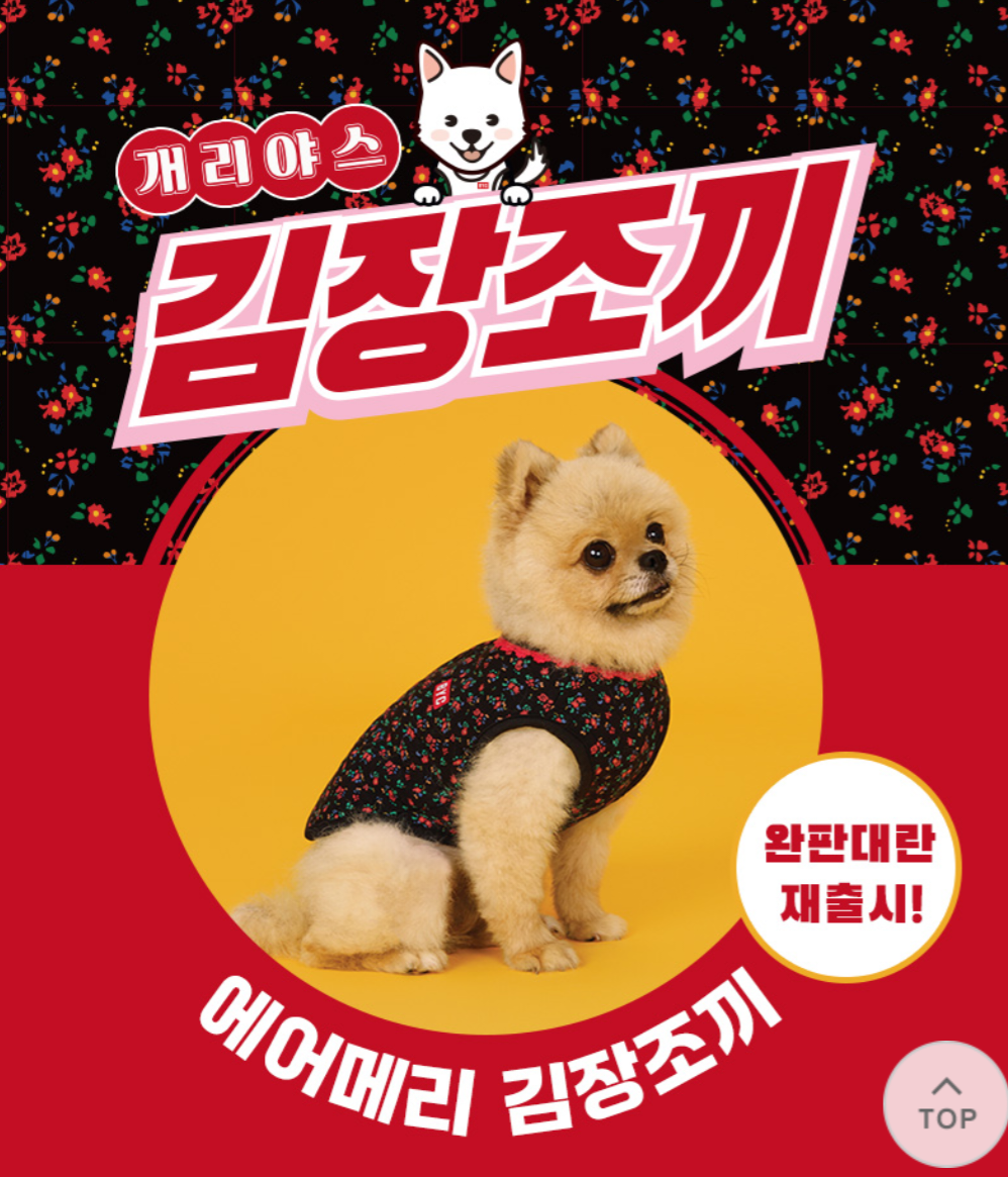 BYC에서 강아지용 깔깔이, 빨간내복, 김장내복 출시(Feat. 감다살) | 인스티즈