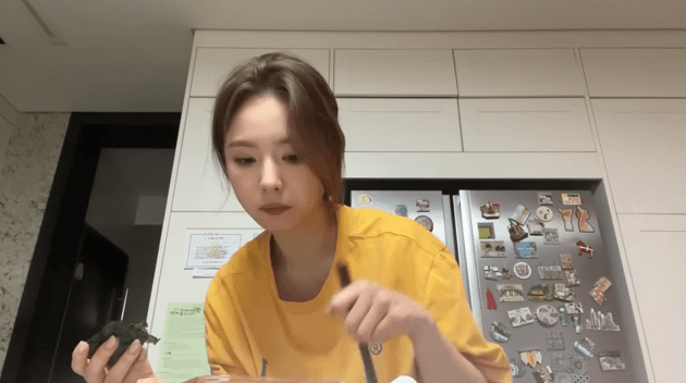 스케쥴 마치고 야식 먹는 신세경.gif | 인스티즈