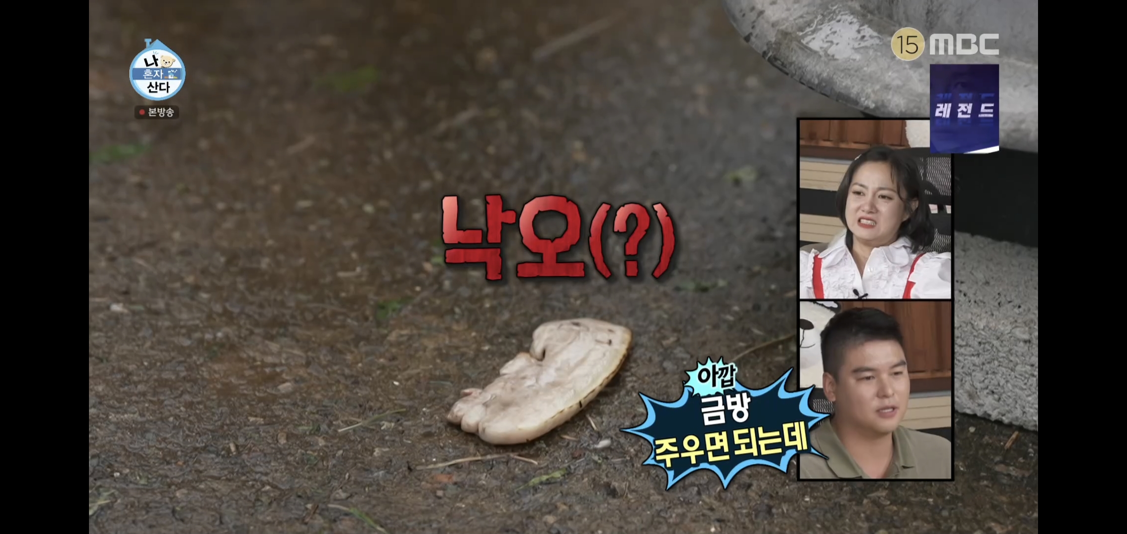 오늘자 나혼자산다 땅에 떨어진 고기 먹는다vs안 먹는다 논쟁.jpg | 인스티즈