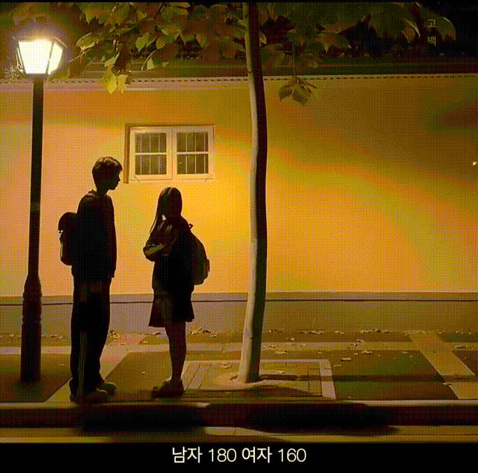 남자 키 180 여자 키 160 차이.gif | 인스티즈