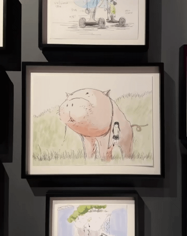 봉준호 전시회 방문해서 봉준호 굿즈 옷 착용한 지드래곤 | 인스티즈