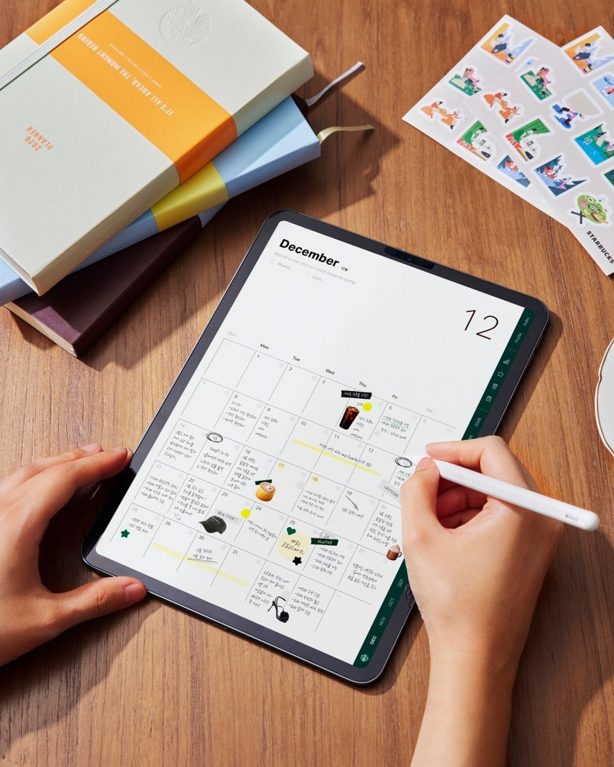 스타벅스, 굿노트 협업 두번째 디지털 플래너 선봬…Z세대 공략 | 인스티즈