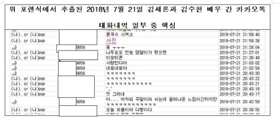 [정보/소식] 故 김새론 유족, '김수현 카카오톡 포렌식 자료' 공개…"위변조 없다" [공식] | 인스티즈