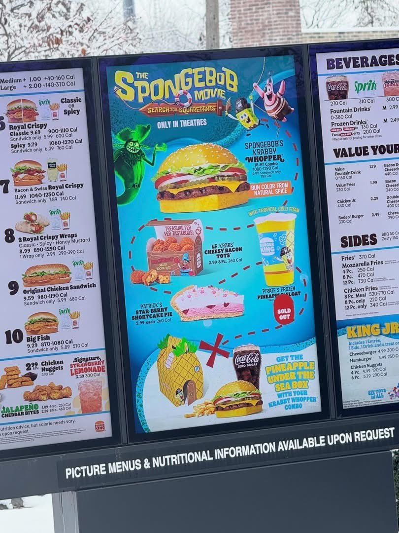 버거킹 x 스폰지밥 신메뉴 출시 | 인스티즈