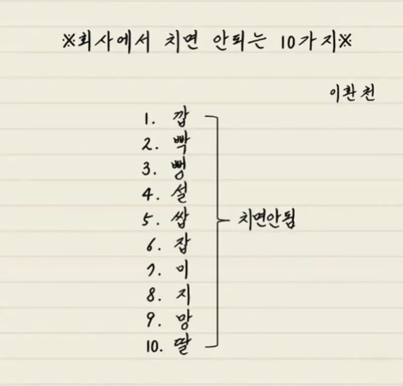 회사에서 치면 안되는 10가지 | 인스티즈