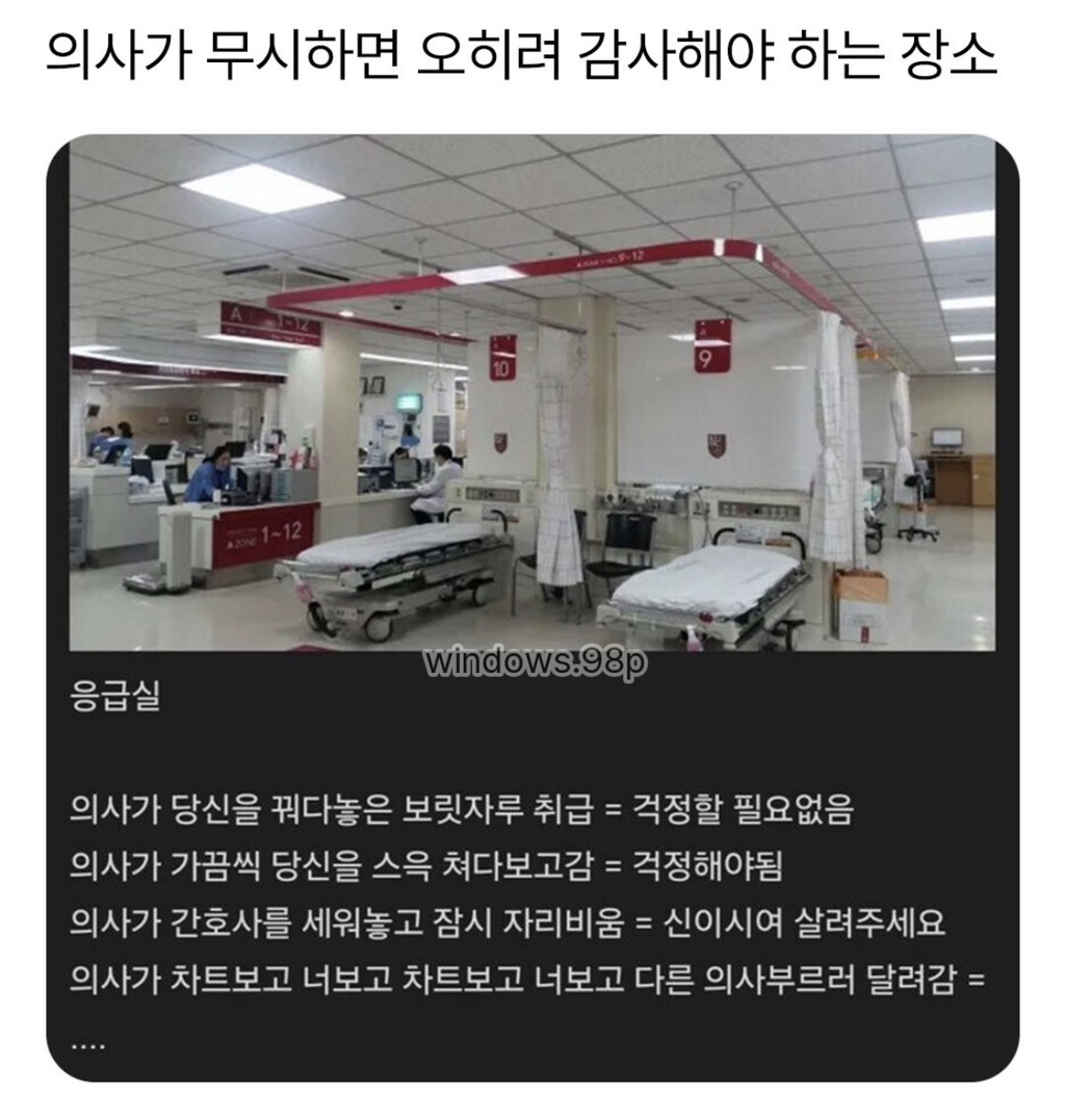 의사가 무시하면 오히려 반가운 곳.jpg | 인스티즈