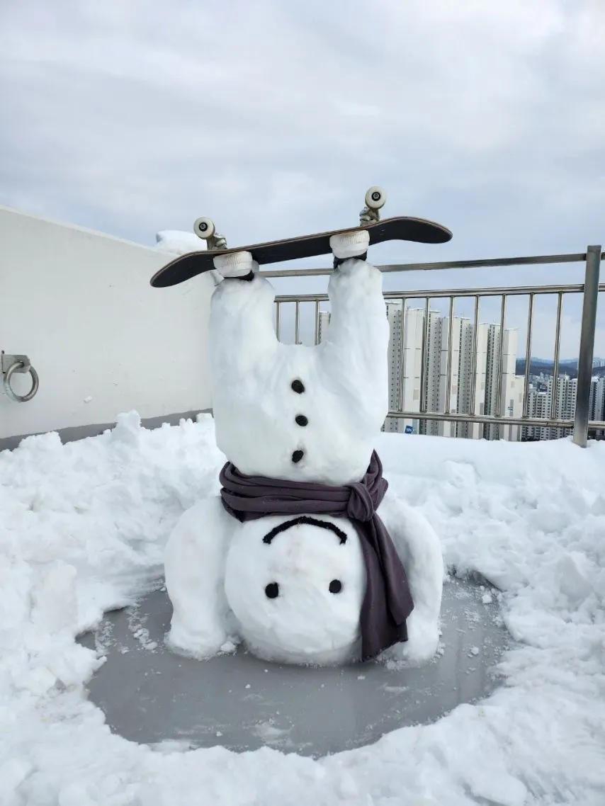 금손이 만든 눈사람.jpg | 인스티즈