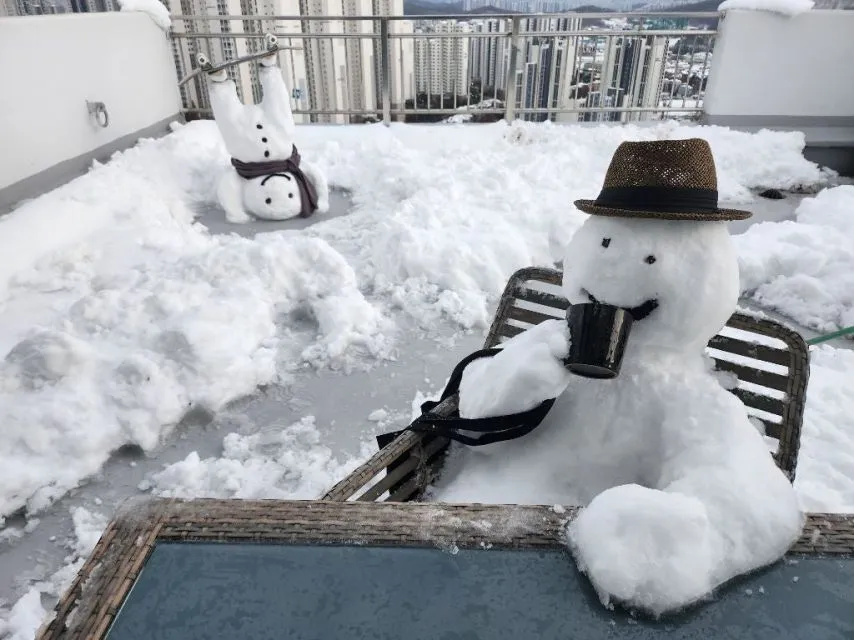 금손이 만든 눈사람.jpg | 인스티즈