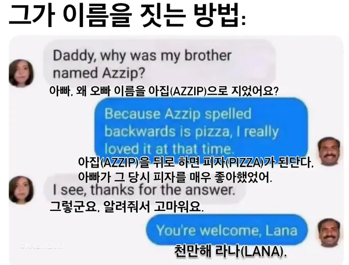 아빠의 작명법 | 인스티즈