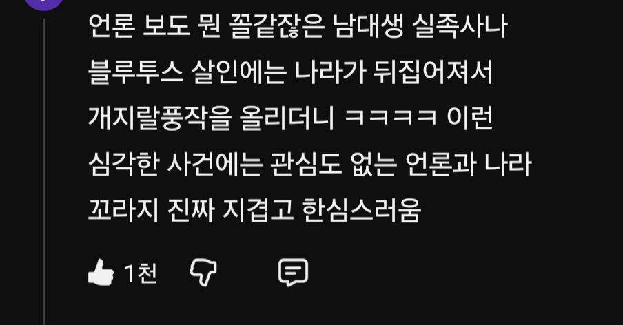 부사관 살인사건 유튜브 공감 댓글 | 인스티즈