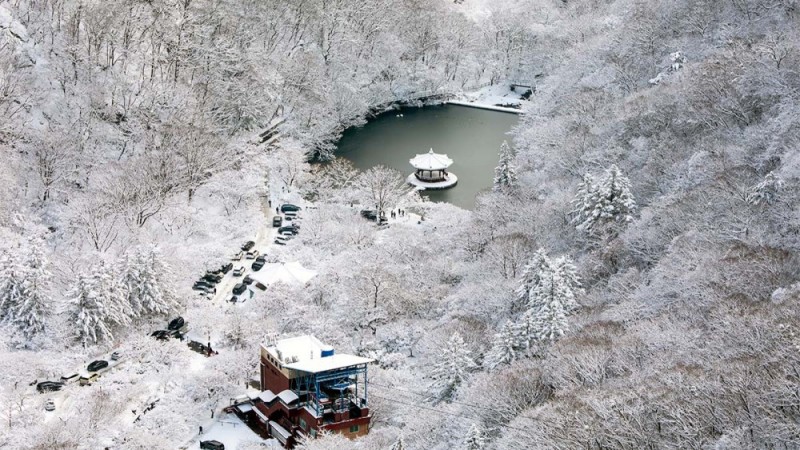 눈 내린 내장사 풍경 | 인스티즈