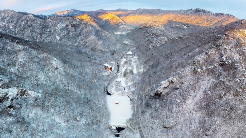눈 내린 내장사 풍경 | 인스티즈