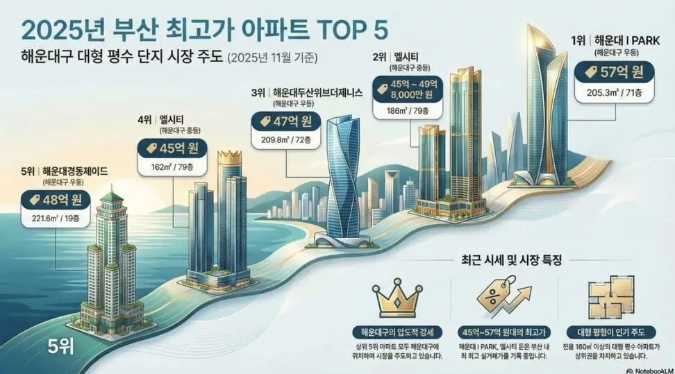 2025년 부산 최고가 아파트 TOP 5 | 인스티즈