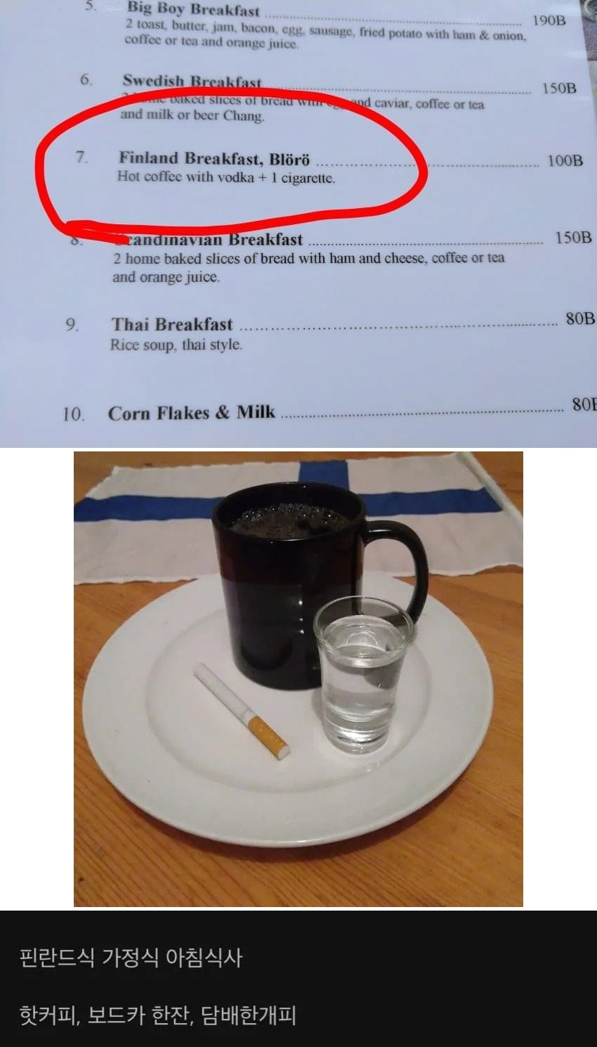 핀란드식 아침식사 정식 | 인스티즈