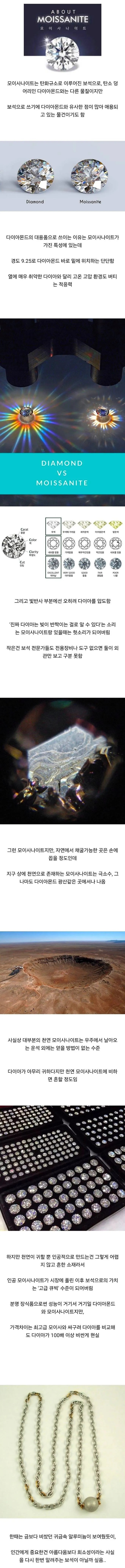 다이아몬드 대용품으로 저렴하게 살 수 있는 모이사나이트 | 인스티즈