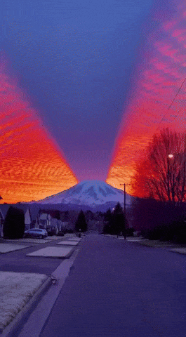 미국 산의 신비한 노을 | 인스티즈