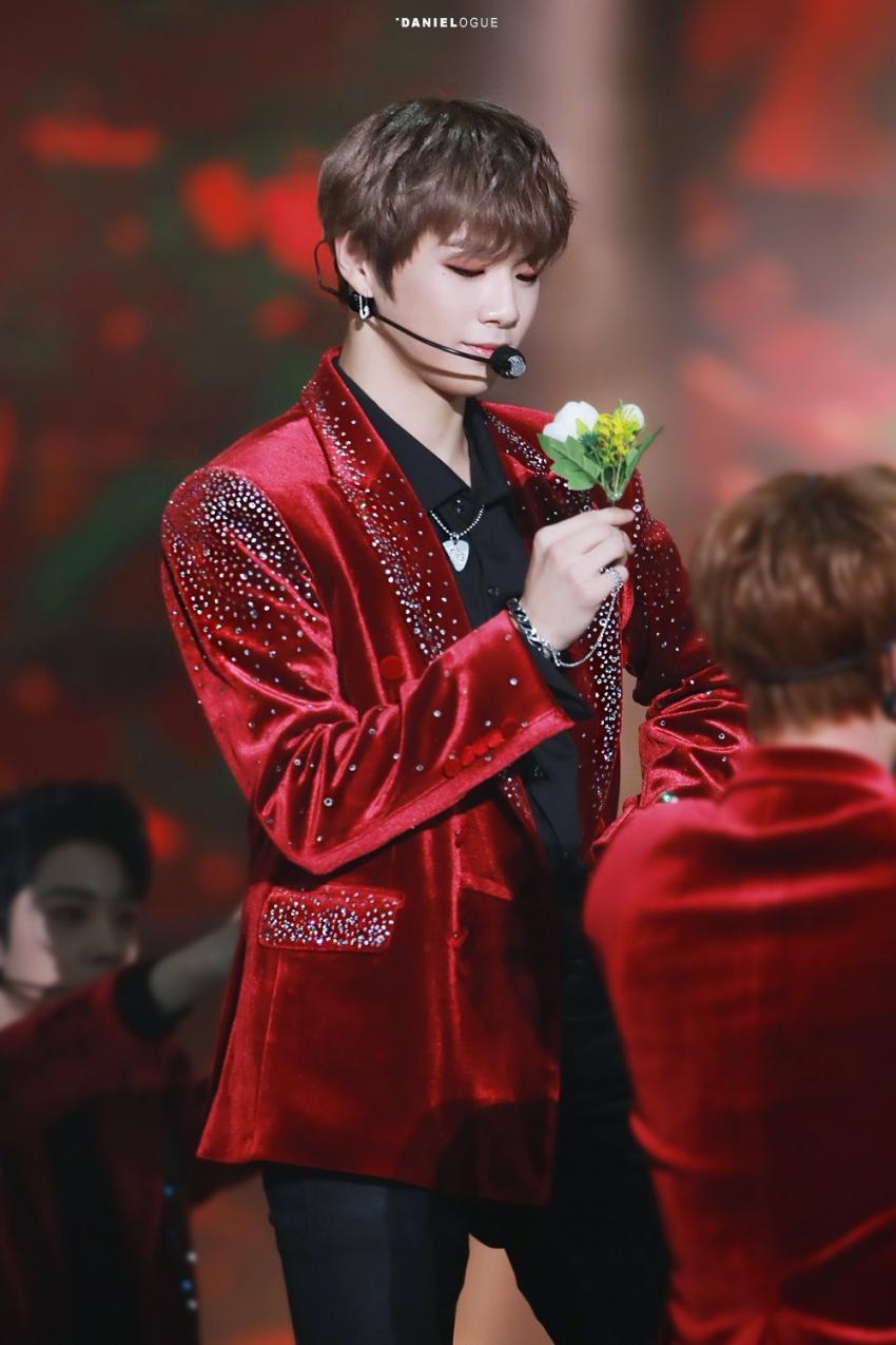 ?가온 기다리면서 심심한 밤이 뿌리는 강다니엘 짤털? | 인스티즈