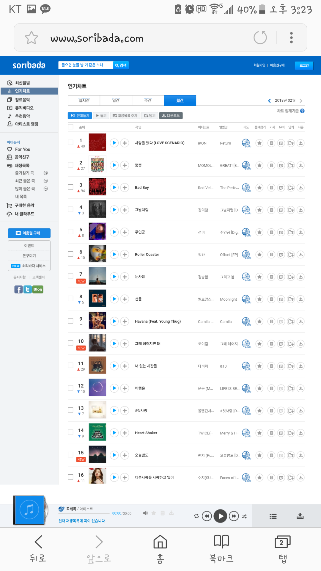 아이콘 3시기준으로 멜론 지니 엠넷 소리바다 네이버뮤직 실시간 일간 주간 월간 1위 | 인스티즈