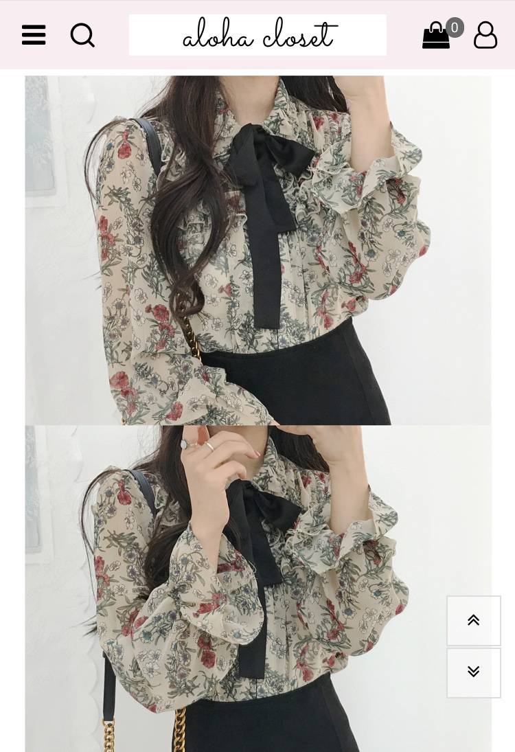 💕플라워 패턴 블라우스 팝니당💕 | 인스티즈