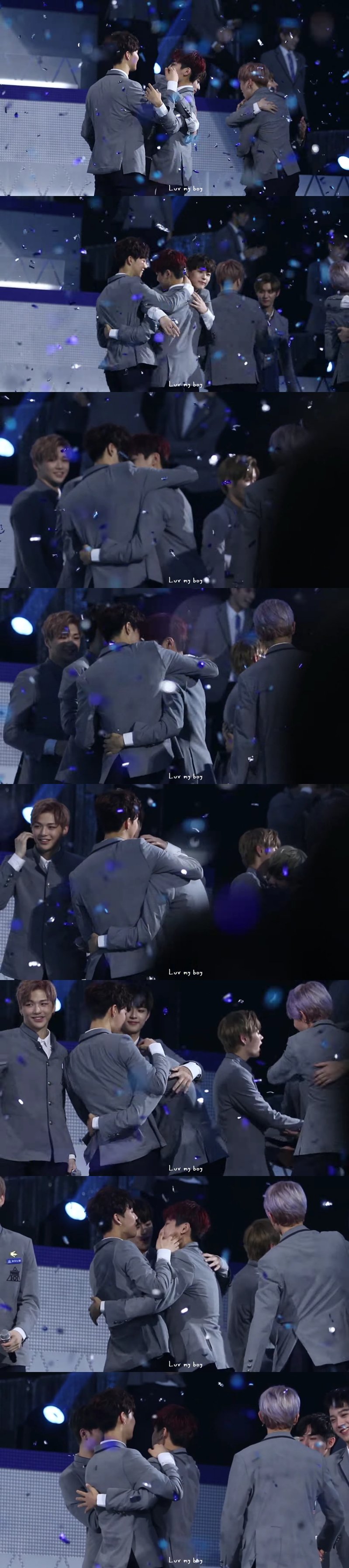 눈물나서 형 품에 파고드는 박우진이랑 우는거 같으니까 고개들라는 임영민 | 인스티즈