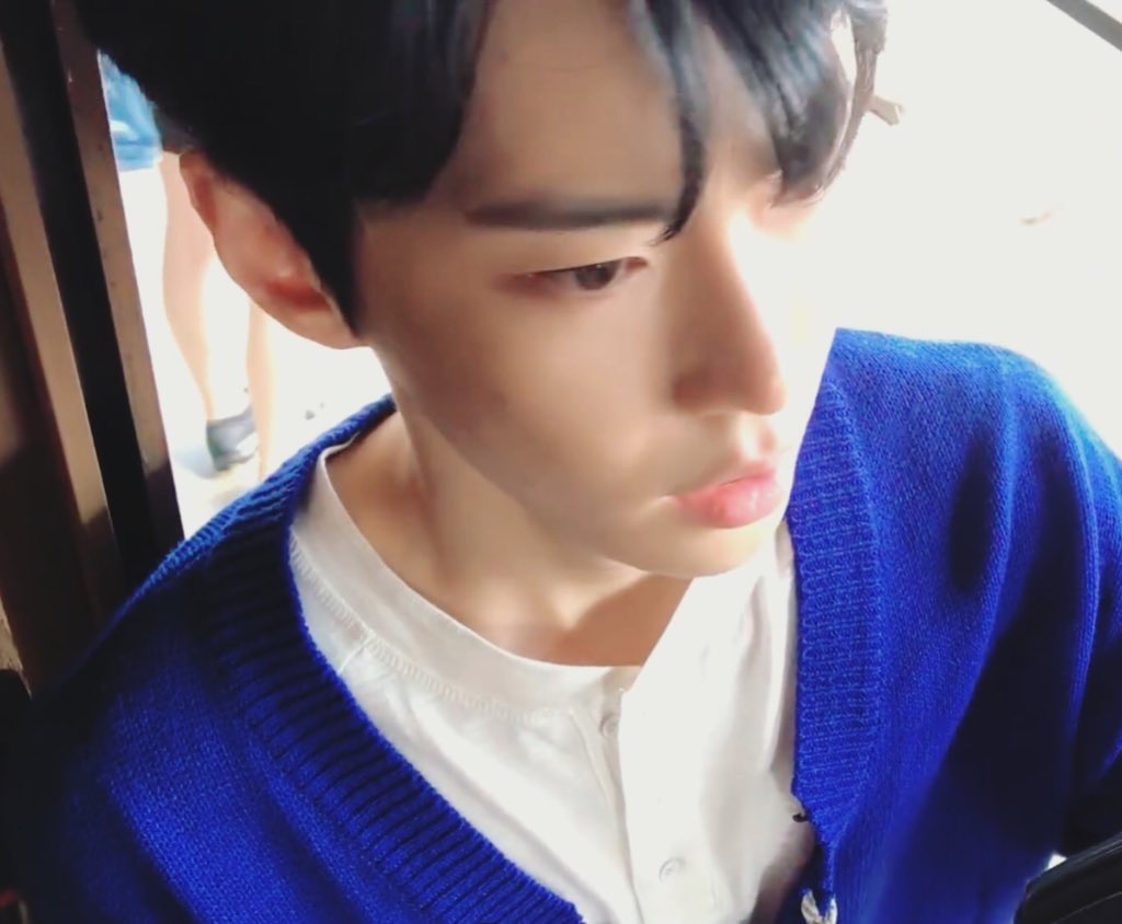 핑크 가방 + 파란 가디건 + 토끼 인간 = .......... | 인스티즈