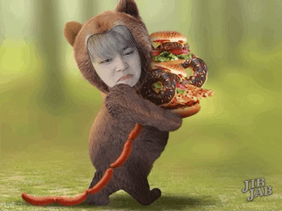 와 방탄 지민이 완전 욕심쟁이네 혼자 먹으려고 들고 가는거 | 인스티즈