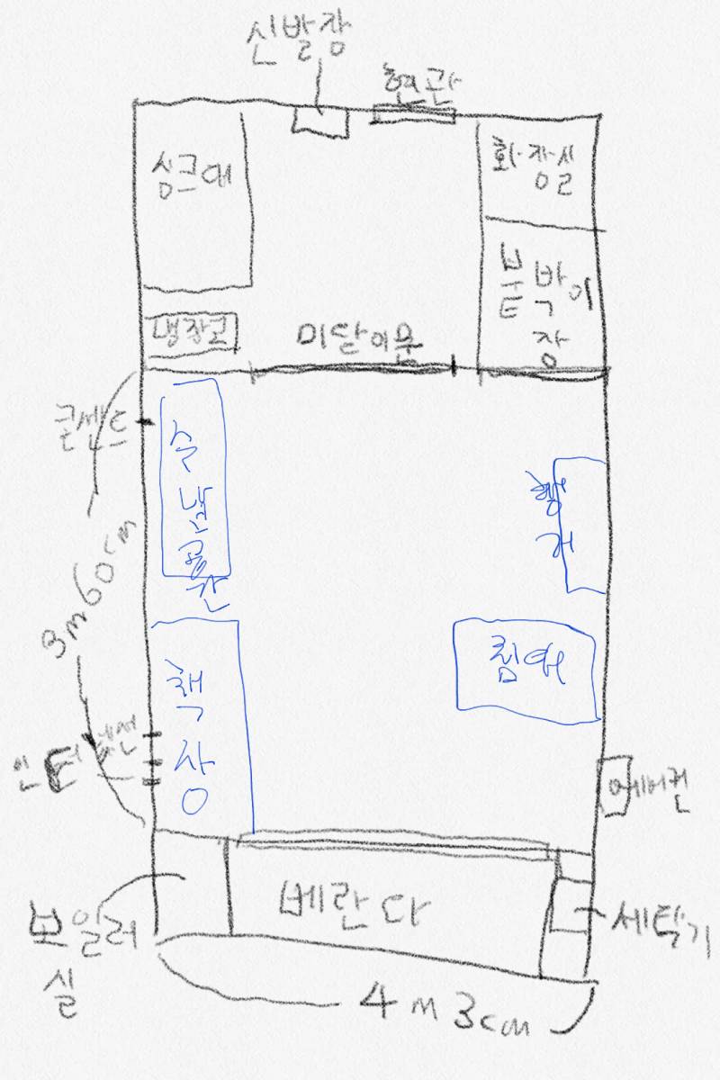 텅텅빈 내 자취방 배치 어때...? | 인스티즈