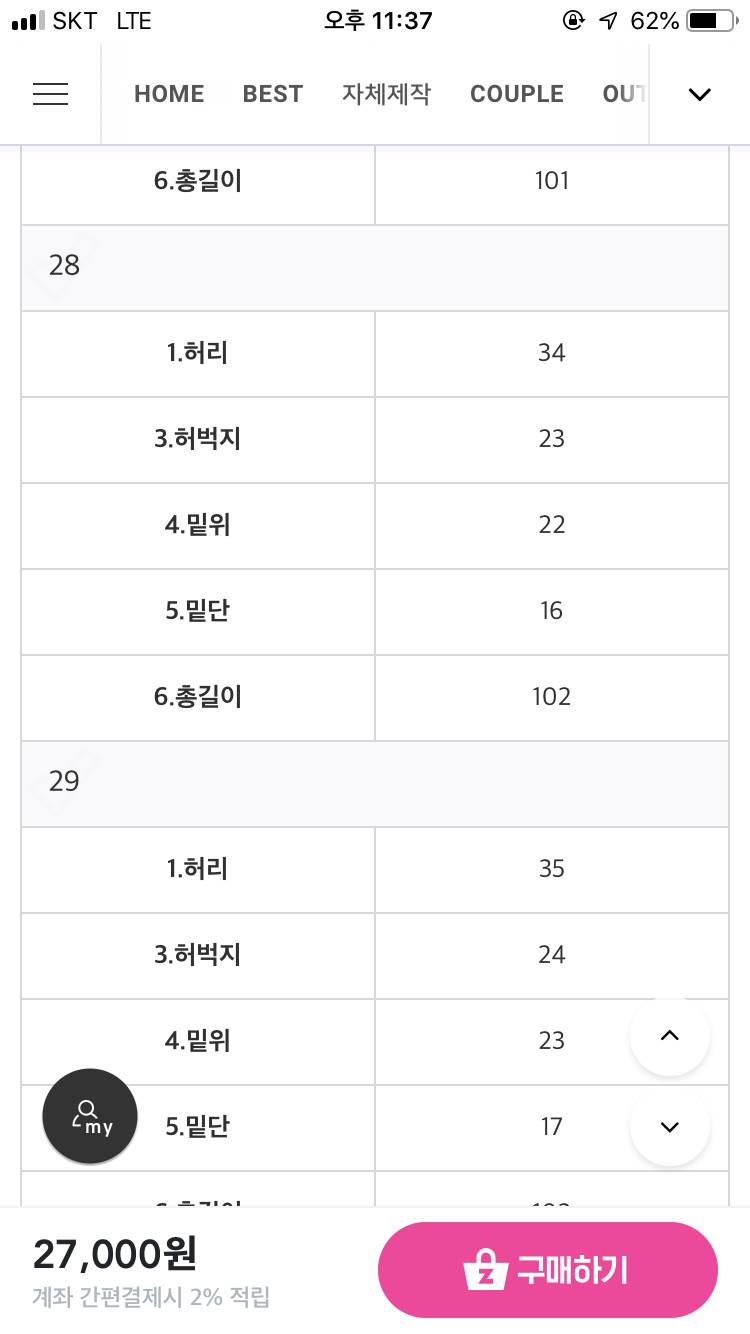 일자핏 롤업진 중청 28 만원에 급처‼️ | 인스티즈