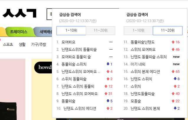 신세계사이트 검색어 순위라는데.. | 인스티즈