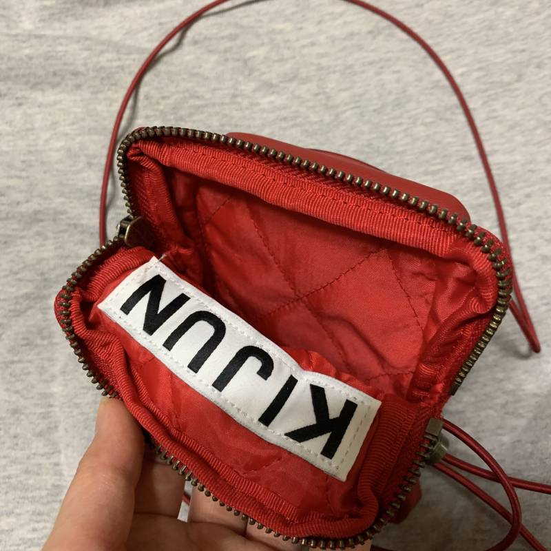 Kijun Pleather mini bag red 기준 레더 미니백 레드 | 인스티즈