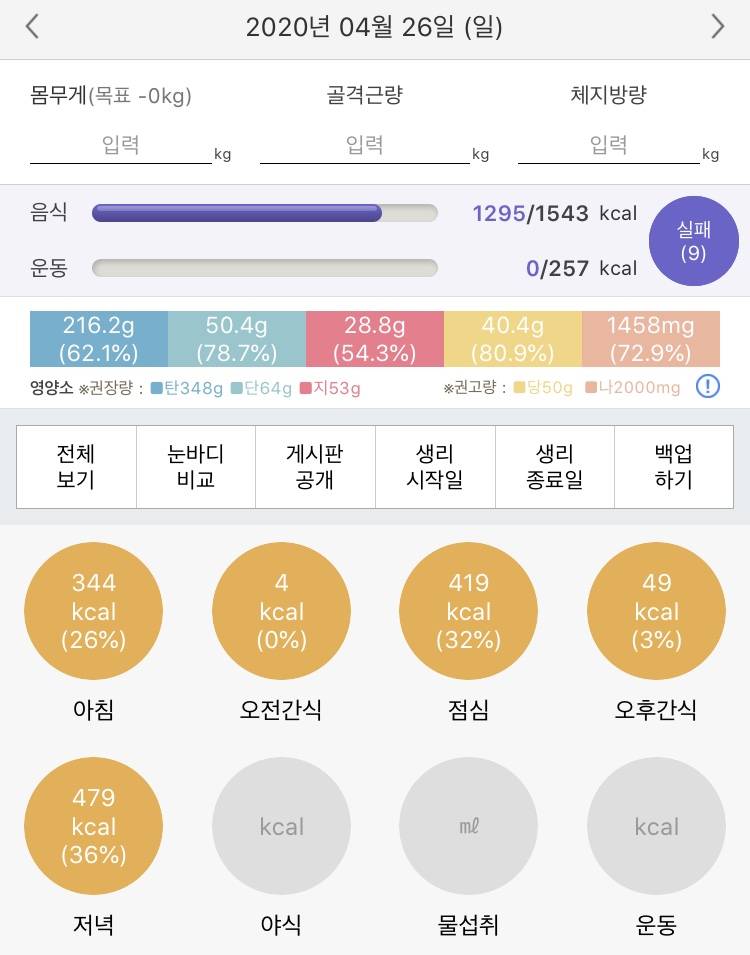 탄단지 비율좀 봐주라! 이렇게 하는거 맞는지모르겠넹 | 인스티즈