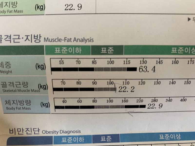 1년여만에 잰 인바디 비교! | 인스티즈