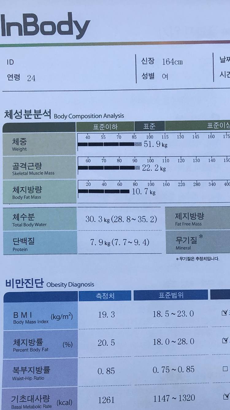 인바디 이정도면 다이어트 성공? | 인스티즈