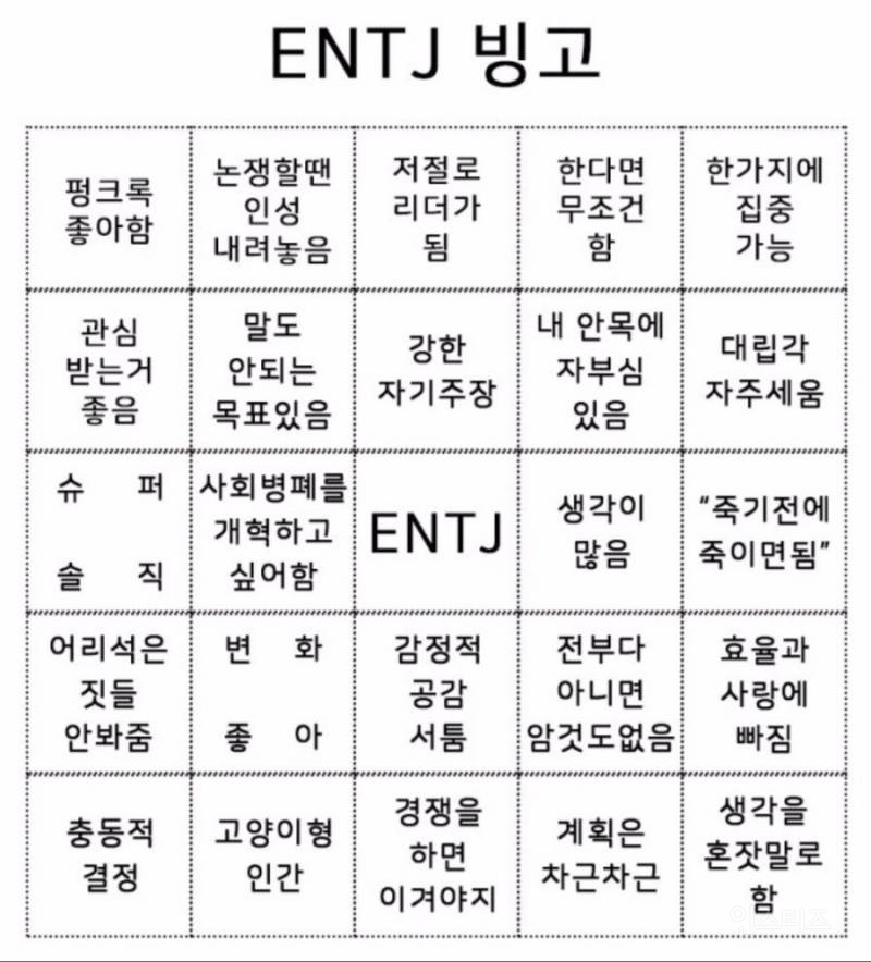 광공 MBTI라는 ENTJ 짤 모음 ㅋㅋㅋㅋㅋㅋ.jpg | 인스티즈