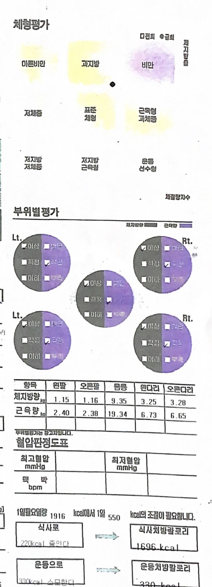 다이어트 1주일차 잘하고 있는 건지 봐줄사람!(인바디 결과) | 인스티즈