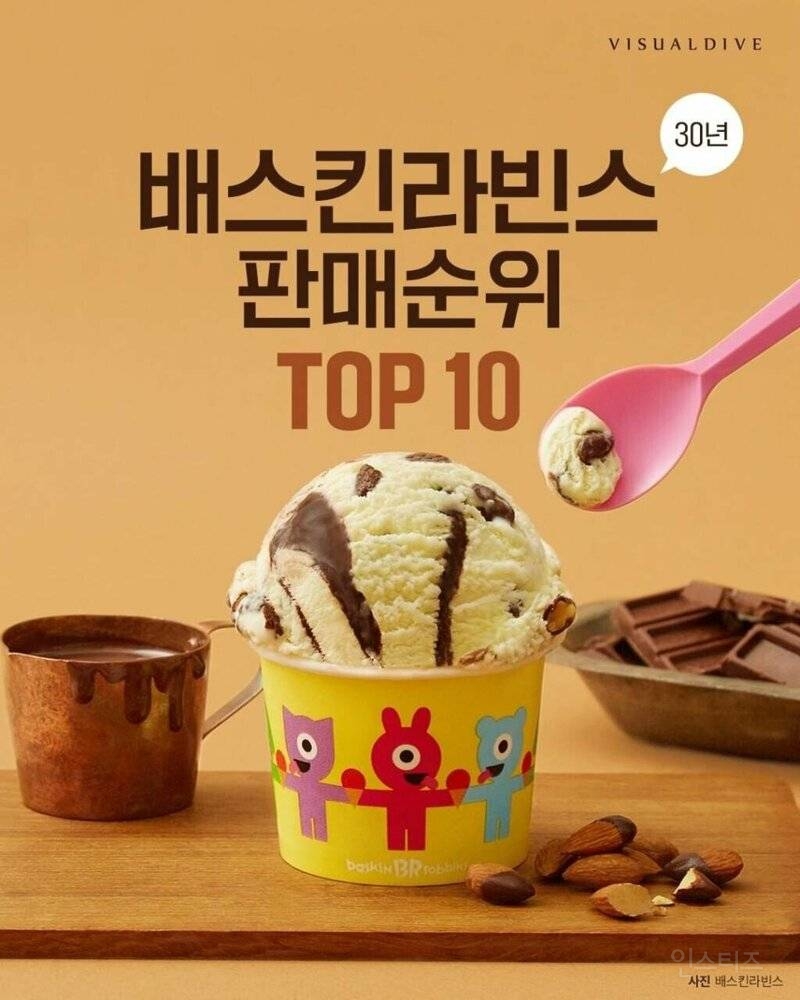 배스킨라빈스 30년 베스트셀러 TOP 10 (최신 업데이트) | 인스티즈