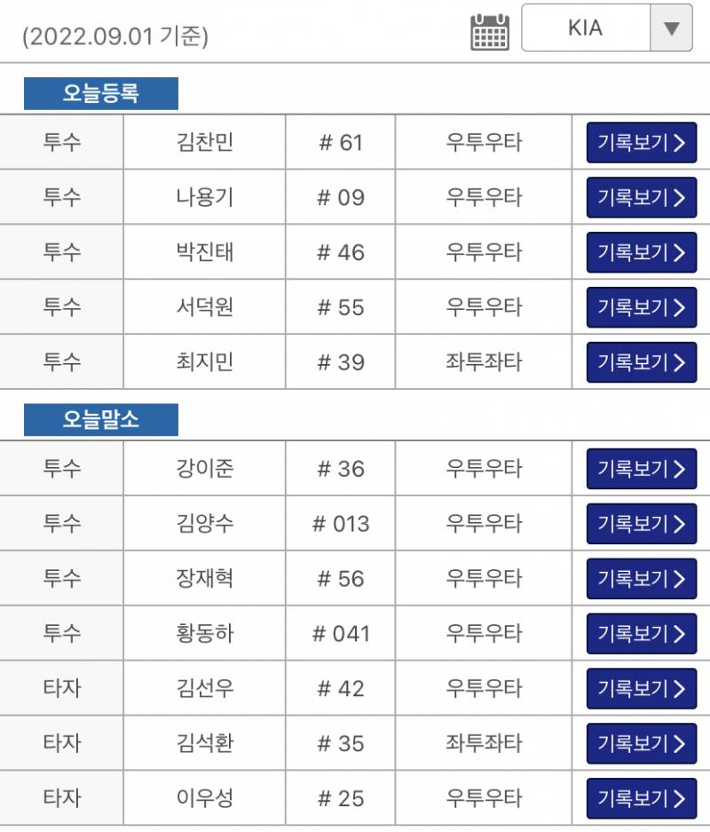 [알림/결과] 퓨처스 등말소 | 인스티즈