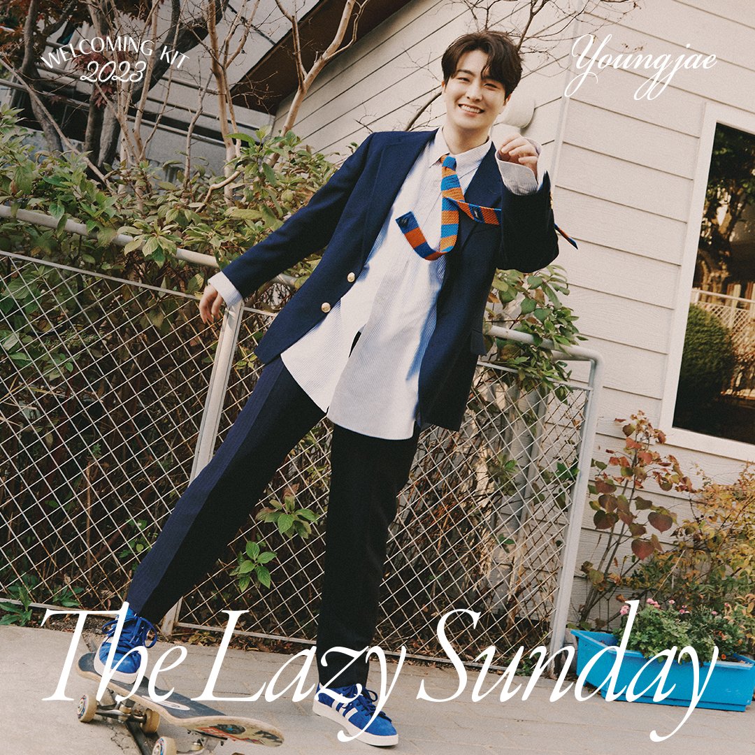 [정보/소식] 갓세븐 영재 2023 WELCOMING KIT 'The Lazy Sunday' COMING SOON💚 | 인스티즈