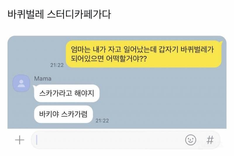 엄마 내가 바퀴벌레가 되어 있으면 어떡할거야? | 인스티즈