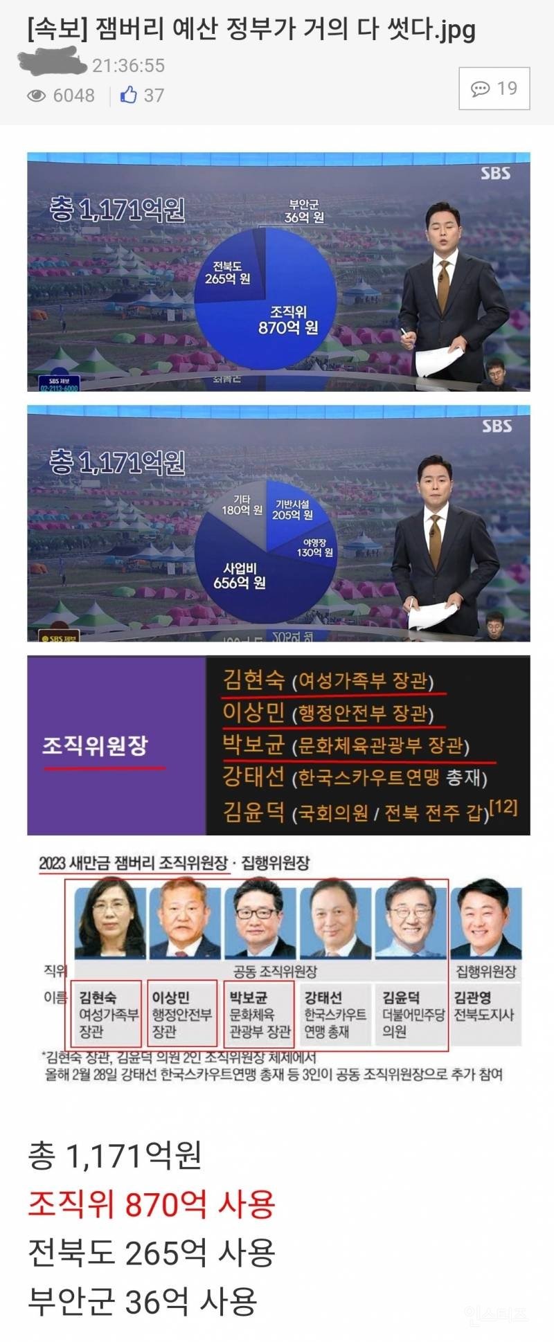 잼버리 예산 대부분 윤정부에서 사용.jpg | 인스티즈