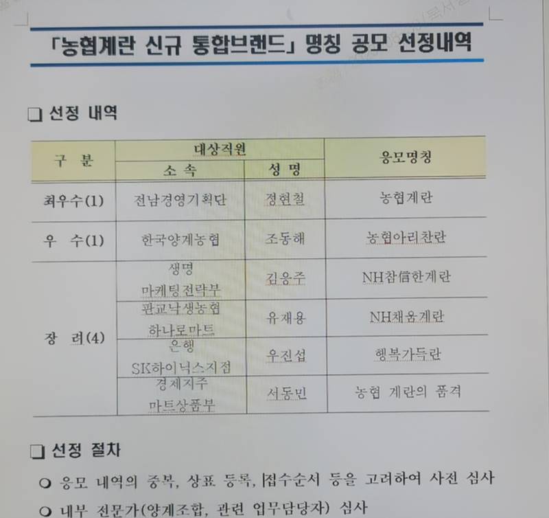 현재 말나오는 농협계란 브랜드 명칭 공모전.jpg | 인스티즈