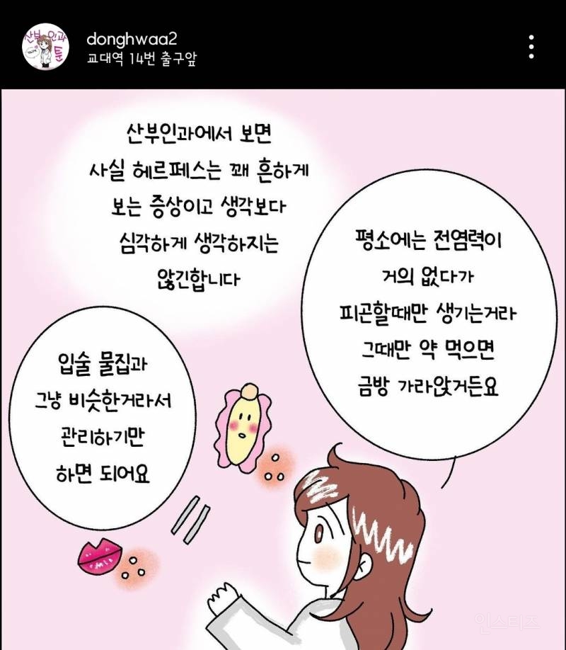 헤르페스에 옮고 극단적 선택이라니...(산부인과 툰) | 인스티즈