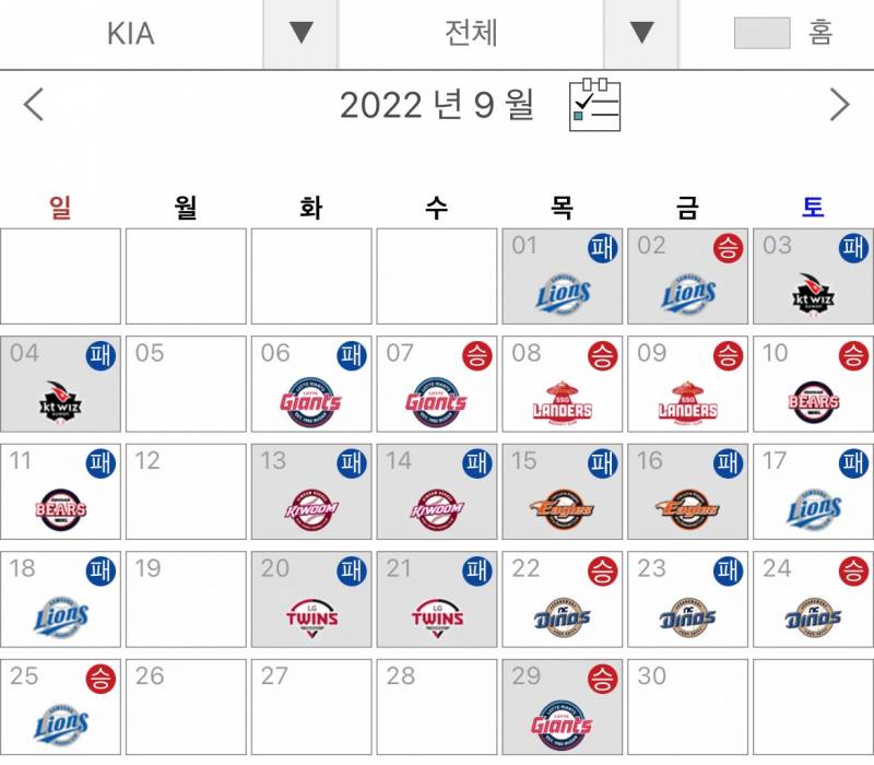 작년에도 9월 22일에 연패끊음 | 인스티즈