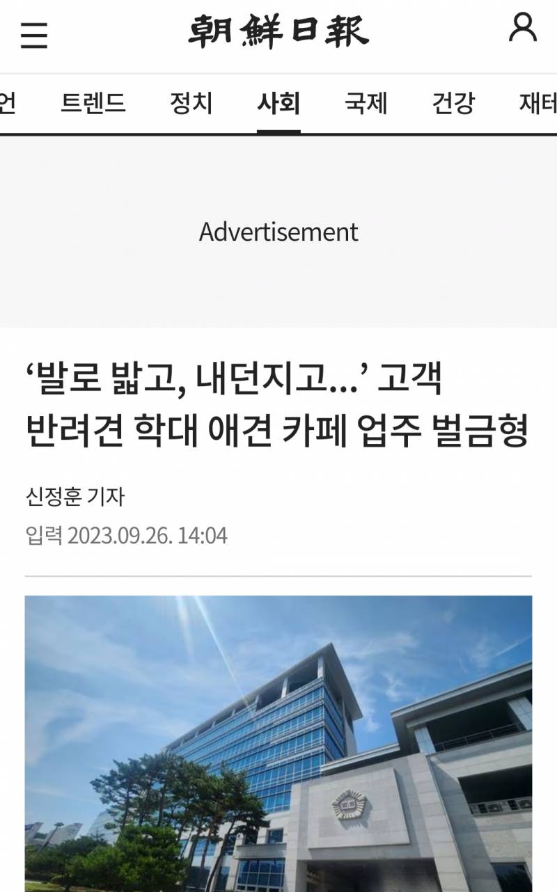 '발로 밟고, 내던지고...' 고객 반려견 학대 애견 카페 업주 벌금형 | 인스티즈