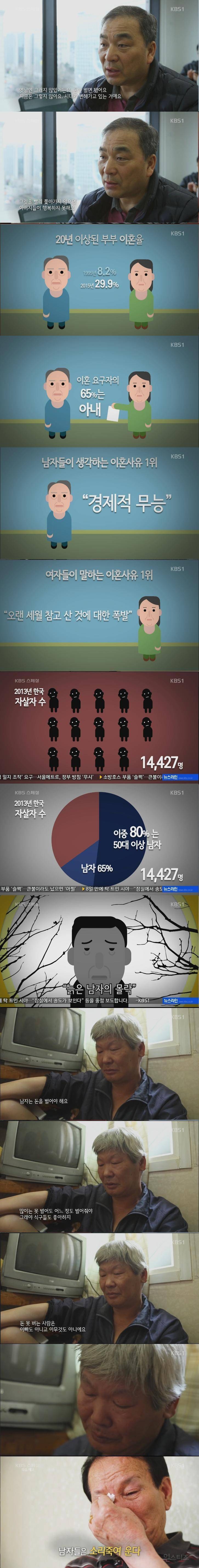 집에서 소리죽여 우는 중년 남자들 | 인스티즈