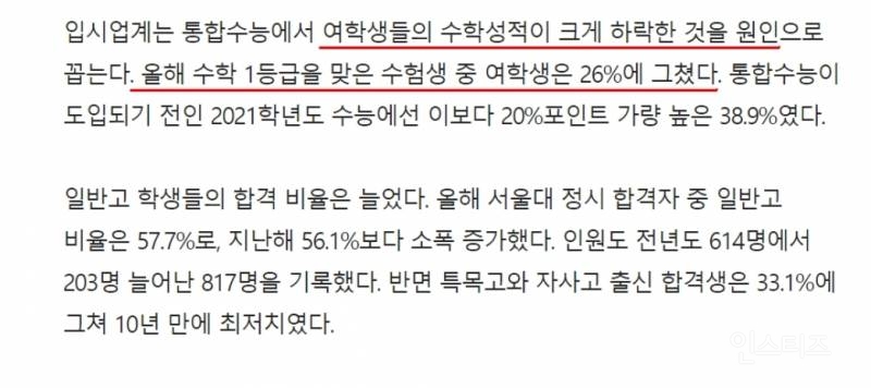 여자 VS 남자 누가 더 공부를 잘할까? | 인스티즈