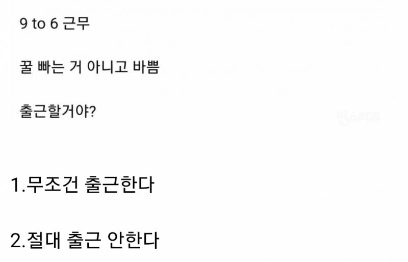 [잡담] 회사에서 일당 20만원 줄테니까 국회의원 선거일에 출근할 수 있는지 물어본다면 어떻게 할거야 | 인스티즈