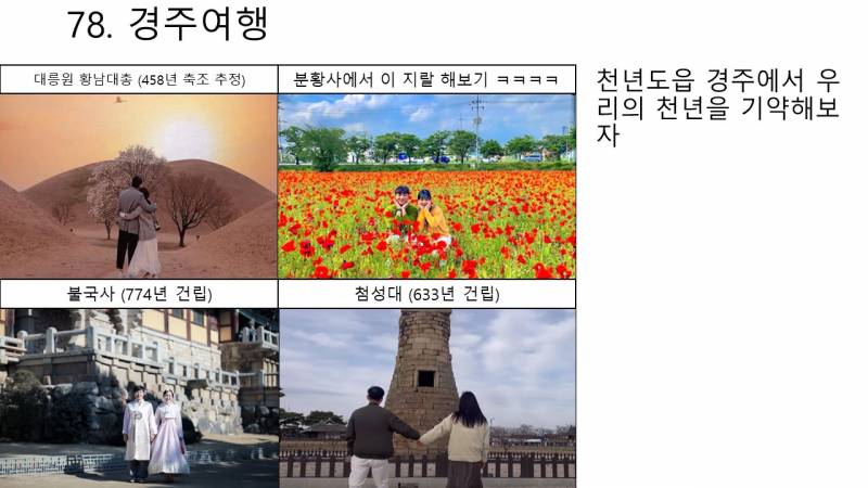 [기타] 애인 생기면 하고 싶은 것 100가지 PPT (미완성) | 인스티즈