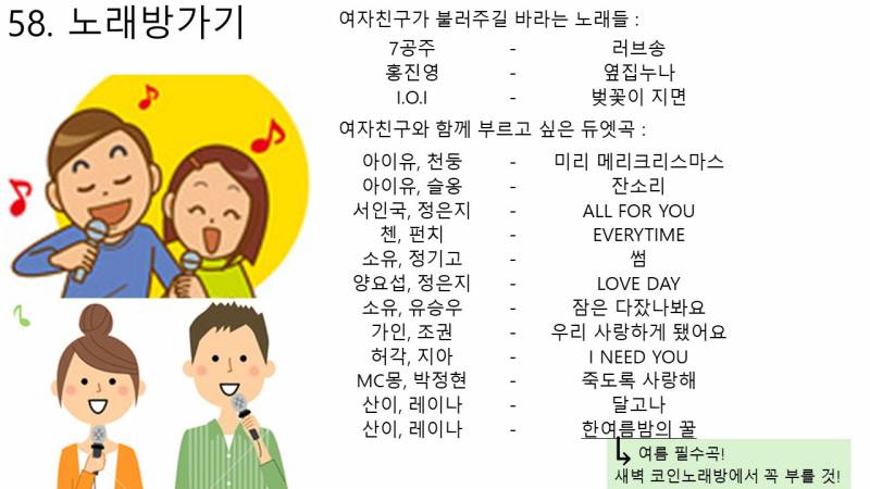 [기타] 애인 생기면 하고 싶은 것 100가지 PPT (미완성) | 인스티즈