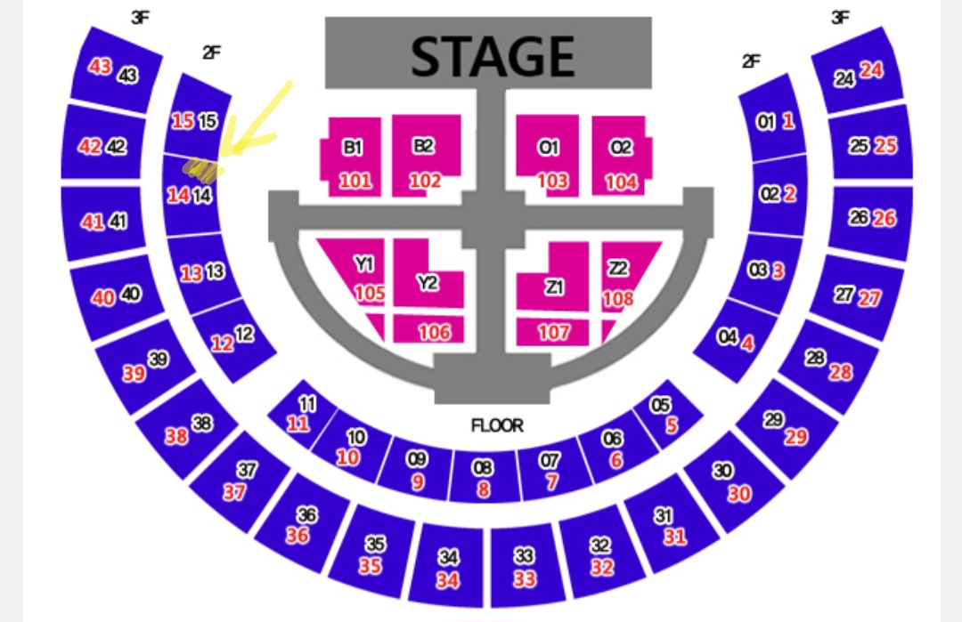 [잡담] 콘서트 잘알들 있어??? 체조인데 여기 앞에 무대가 있을까? | 인스티즈